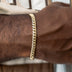 Pulsera cubana Miami en oro amarillo - 6mm