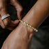 Pulsera de cuerda en oro amarillo - 6 mm