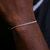 Pulsera de cuerda en oro blanco- 2mm