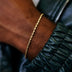 Pulsera de cuerda en oro amarillo - 2 mm