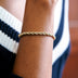 Pulsera de cuerda de oro amarillo - 4mm