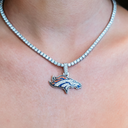 Colgante oficial de la NFL de los Denver Broncos