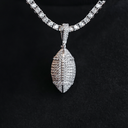 Colgante de Fútbol "Iced Out" en Oro Blanco