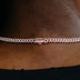 Cadena Cubana con Micro Pavé de Diamantes en Oro Rosa - 6 mm