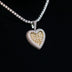 Colgante Corazón Baguette con Diamantes Canario