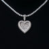 Colgante Corazón con Diamantes Baguette