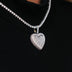 Colgante Corazón con Diamantes Baguette