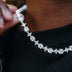 Round Stone Star Tennis Chain + Bracelet Bundle in White Gold