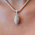 Iced Football Pendant in White Gold