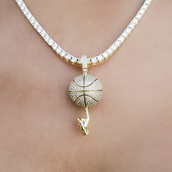 Iced Basketball Pendant