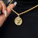 Colgante de Moneda Atlas Pensador