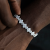 Pulsera de eslabones Cloister en oro blanco