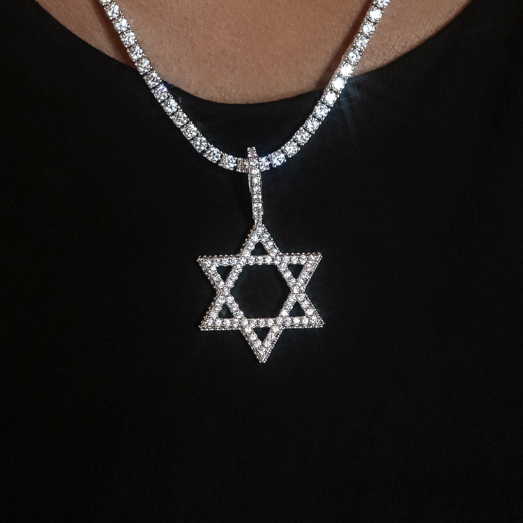 Diamond Pave Star of David Pendant