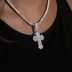 Colgante Cruz Gótica de Diamantes
