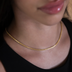 Popcorn Necklace in Yellow Gold- 2mm