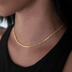 Gargantilla Popcorn en Oro Amarillo - 2 mm