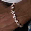 Pulsera Eslabón Claustro de Oro Rosa