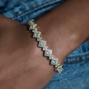Pulsera Eslabones Claustro en Oro Amarillo