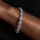 Pulsera de eslabones Cloister en oro blanco