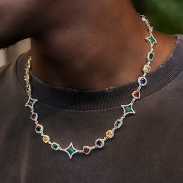 Colored Gemstone Chain