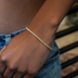Pulsera micro tenis Canario en oro amarillo
