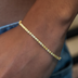 Pulsera micro tenis Canario en oro amarillo