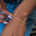 Pulsera micro tenis Canario en oro amarillo
