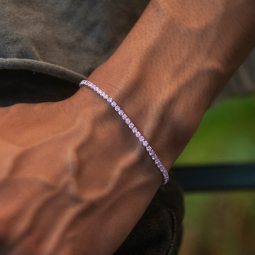 Pink Diamond Micro Tennis Bracelet