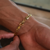Figaro Bracelet in Yellow Gold- 6mm