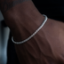 Pulsera Palm Chain de Oro Blanco - 4mm