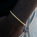Pulsera Popcorn en Oro Amarillo - 4 mm
