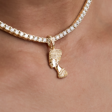 Iced Nefertiti Pendant