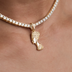 Iced Nefertiti Pendant