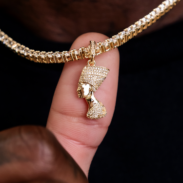 Iced Nefertiti Pendant- The GLD Shop