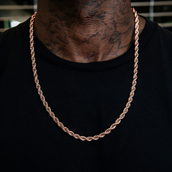 GLD Rope Chain in Rose Gold- 6mm