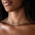 Rope Chain Necklace + Bracelet Bundle in White Gold - 2mm