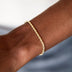 Dúo de Collar y Pulsera Trenzados en Oro Amarillo - 2mm