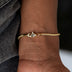 Dúo de Collar y Pulsera Trenzados en Oro Amarillo - 2mm