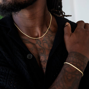 Rope Chain in Yellow Gold - 2mm