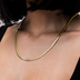 Collar Cuban™ South Beach en oro amarillo - 5 mm