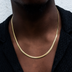 Cadena cubana™ South Beach en oro amarillo de 5 mm