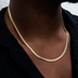 Cadena cubana™ South Beach en oro amarillo de 5 mm