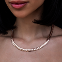 Cadena South Beach Cuban™ de oro rosa - 8mm