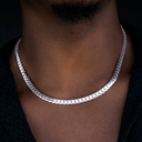 South Beach Cuban™ en oro blanco de 8 mm