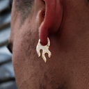 Pendientes de aro Llama de Diamante