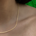Collar de cadena de eslabones en oro amarillo