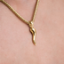 Italian Horn Pendant in Yellow Gold