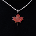 Colgante de Canadá con circonitas/diamantes