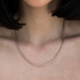 Collar de Cuerda en Oro Rosa - 2mm