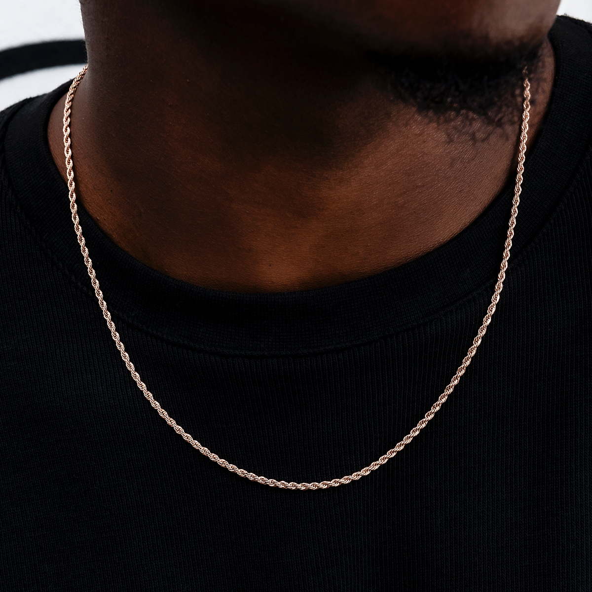 Rope Chain in Rose Gold - 2mm – The GLD Shop